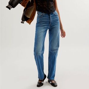 Levi’s ribcage full length medium wash